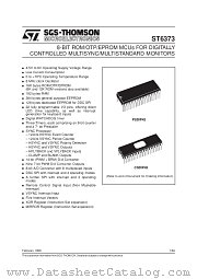 ST6373J2B1 datasheet pdf SGS Thomson Microelectronics
