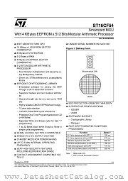 ST16CF54 datasheet pdf SGS Thomson Microelectronics