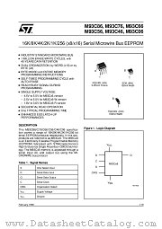 M93C66-R datasheet pdf SGS Thomson Microelectronics
