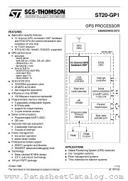 ST20GP1X33S datasheet pdf SGS Thomson Microelectronics