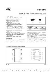 74LVQ273TTR datasheet pdf SGS Thomson Microelectronics