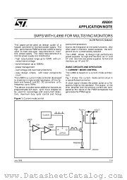 AN891 datasheet pdf SGS Thomson Microelectronics