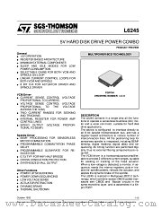 L6245 datasheet pdf SGS Thomson Microelectronics