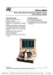 ST6XXX-EMU2 datasheet pdf SGS Thomson Microelectronics