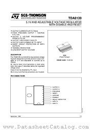 TDA8139 datasheet pdf SGS Thomson Microelectronics