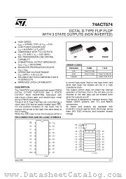 74ACT574B datasheet pdf SGS Thomson Microelectronics