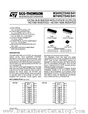 M54HCT540 datasheet pdf SGS Thomson Microelectronics