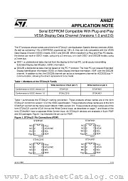 AN627 datasheet pdf SGS Thomson Microelectronics