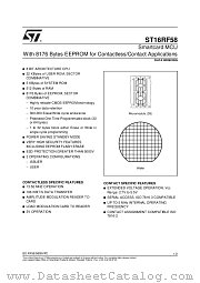 ST16RF58 datasheet pdf SGS Thomson Microelectronics