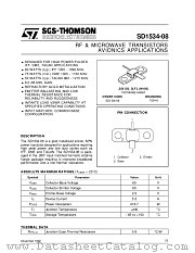 SD1534-08 datasheet pdf SGS Thomson Microelectronics