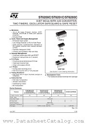 ST6200CM6 datasheet pdf SGS Thomson Microelectronics