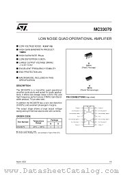 MC33079N datasheet pdf SGS Thomson Microelectronics