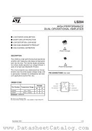 LS204IDT datasheet pdf SGS Thomson Microelectronics
