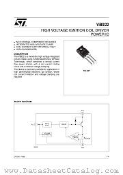 VB922 datasheet pdf SGS Thomson Microelectronics
