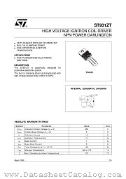 ST931ZT datasheet pdf SGS Thomson Microelectronics