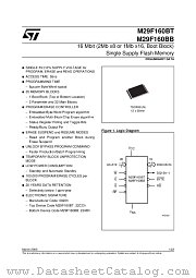 M29F160BB datasheet pdf SGS Thomson Microelectronics