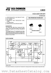 L9820D datasheet pdf SGS Thomson Microelectronics