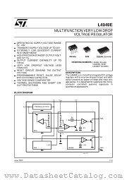 L4949ED datasheet pdf SGS Thomson Microelectronics