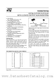 74VHCT574A datasheet pdf SGS Thomson Microelectronics