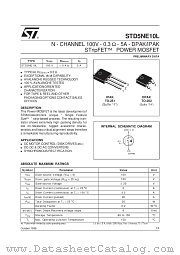 STD5NE10L datasheet pdf SGS Thomson Microelectronics