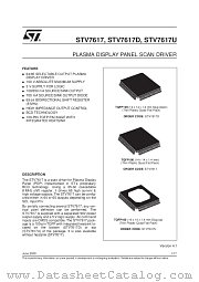 STV7617U datasheet pdf SGS Thomson Microelectronics