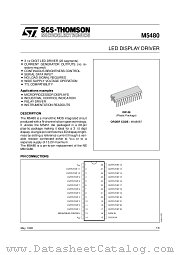 M5480 datasheet pdf SGS Thomson Microelectronics