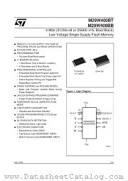 M29W400BT datasheet pdf SGS Thomson Microelectronics