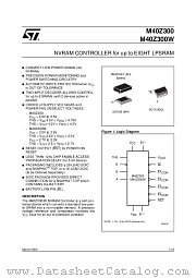 M40Z300W datasheet pdf SGS Thomson Microelectronics