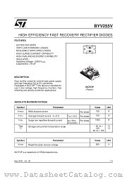 BYV255V datasheet pdf SGS Thomson Microelectronics
