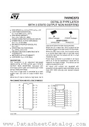 74VHC573 datasheet pdf SGS Thomson Microelectronics