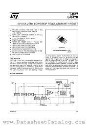 L4947 datasheet pdf SGS Thomson Microelectronics