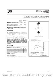 LM301ADT datasheet pdf SGS Thomson Microelectronics