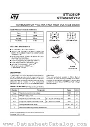 STTA5012TV1 datasheet pdf SGS Thomson Microelectronics