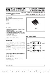 ITA10B1 datasheet pdf SGS Thomson Microelectronics