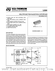 L584 datasheet pdf SGS Thomson Microelectronics