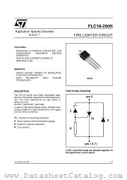 FLC10-200H datasheet pdf SGS Thomson Microelectronics