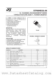 STP80NE03L-06 datasheet pdf SGS Thomson Microelectronics