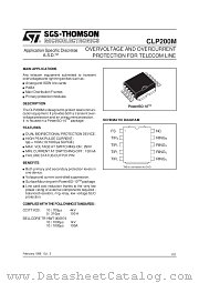 CLP200M datasheet pdf SGS Thomson Microelectronics