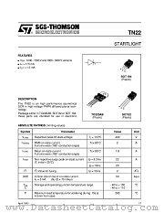 TN22 datasheet pdf SGS Thomson Microelectronics