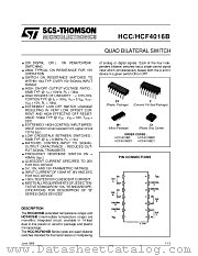 HCC4016B datasheet pdf SGS Thomson Microelectronics