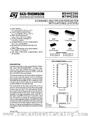 M74HC356 datasheet pdf SGS Thomson Microelectronics