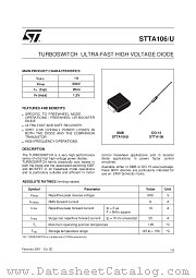 STTA106 datasheet pdf SGS Thomson Microelectronics