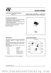 ICC03-400B2 datasheet pdf SGS Thomson Microelectronics