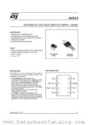 AVS12CB datasheet pdf SGS Thomson Microelectronics