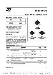 STPS340B datasheet pdf SGS Thomson Microelectronics