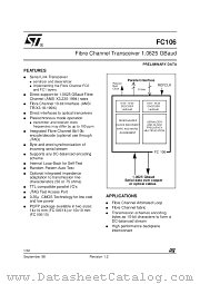 FC106 datasheet pdf SGS Thomson Microelectronics