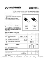 STPR320D datasheet pdf SGS Thomson Microelectronics