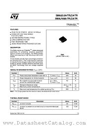 SMAJ188A-TR,CA-TR datasheet pdf SGS Thomson Microelectronics