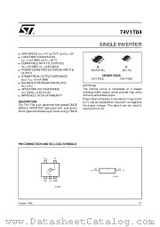74V1T04 datasheet pdf SGS Thomson Microelectronics