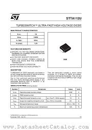 STTA112U datasheet pdf SGS Thomson Microelectronics